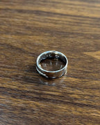 Men's Diamond Channel Set 14K White Gold Band Classic Ring