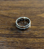 Men's Diamond Channel Set 14K White Gold Band Classic Ring