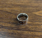 Men's Diamond Channel Set 14K White Gold Band Classic Ring