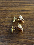 Panther Leopard Jaguar Lion 14K раушан алтын жасыл зүбәржат көзге арналған манжеттер