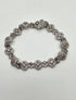 Vintage Style Edwardian Diamond Filigree 14K White Gold Statement Bracelet