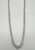 Graduated Brilliant Diamond Cluster Bib White Gold Classic Statement Necklace