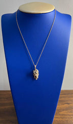 Panther Leopard Jaguar Lion 14K раушан алтын жасыл зүбәржат көз алқасы