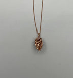 Panther Leopard Jaguar Lion 14K раушан алтын жасыл зүбәржат көз алқасы