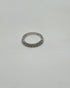 Classic Scallop Set Round Brilliant Diamond Line 14K White Gold Band Ring