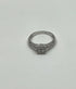 Diamonds Pave Set Round Cluster Halo Set 14K White Gold Statement Split Ring