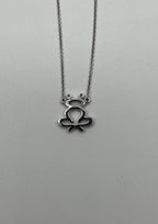 Frog Symbol Diamonds Halo Motif 18K Karat White Gold Pendant Chain Necklace