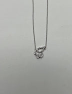 Elephant Diamonds Halo Set Motif 18K Karat White Gold Pendant Chain Necklace