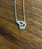 Elephant Diamonds Halo Set Motif 18K Karat White Gold Pendant Chain Necklace