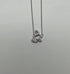 Bunny Rabbit Symbol Diamond Halo Set 18K White Gold Chain Pendant Necklace