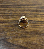 Panther Cat Emerald Diamond Ring 14K Rose Gold Statement Ring