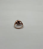 Panther Cat Emerald Diamond Ring 14K Rose Gold Statement Ring