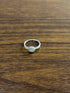 Round Shape Brilliant Cluster Halo Set 14K White Gold Promise Dainty Ring