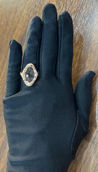 Fancy Shield Kite Shape Peach Pink Morganite Diamonds Halo 18K Rose Gold Ring