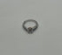 Round Shape Brilliant Cut Diamond Blue Sapphire Channel Set 18K White Gold Ring