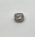 White Diamond Intertwining Layer Wave Lines 14K White Gold Statement Full Ring