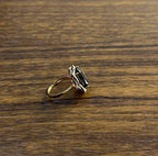 Brown Smoky Quartz Diamond Halo 14K Rose Gold Statement Cocktail Ring