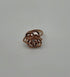 Diamond Floral Flower Lotus Petal Rose 14K Rose Gold Statement Cocktail Ring