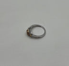 Yellow Diamond Pave Set Halo 14K White Gold Diamond Statement Ring