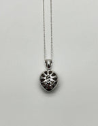 Heart Shape Champagne Brown Cognac Diamonds White Gold Chain Pendant Necklace