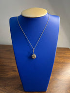 Cluster Halo of Cognac Champagne Fancy Diamonds 14K Gold Chain Pendant Necklace