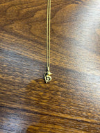 Small Dainty Minimalistic Dolphin 14K Yellow Gold Animal Chain Pendant Necklace