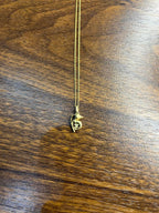 Small Dainty Minimalistic Dolphin 14K Yellow Gold Animal Chain Pendant Necklace