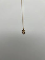 Small Dainty Minimalistic Dolphin 14K Yellow Gold Animal Chain Pendant Necklace