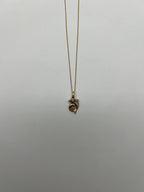 Small Dainty Minimalistic Dolphin 14K Yellow Gold Animal Chain Pendant Necklace