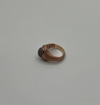 White Diamond Cluster Halo Pave Set 14K Yellow Gold Brushed Finish Band Ring