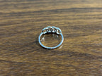 Infinity Circles Round Brilliant Cut White Diamond 14 Karat White Gold Ring