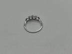 Infinity Circles Round Brilliant Cut White Diamond 14 Karat White Gold Ring