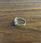 Infinity Circles Round Brilliant Cut White Diamond 14 Karat White Gold Ring
