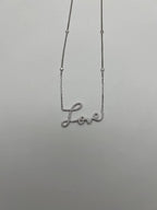 Love Romance Romantic White Diamond 18 Karat White Gold Finger Necklace Pendant