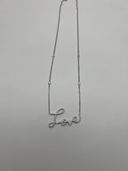 Love Romance Romantic White Diamond 18 Karat White Gold Finger Necklace Pendant