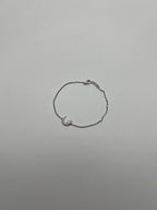 Lunar Moon Star White Brilliant Diamond Pave 18 Karat White Gold Chain Bracelet