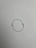 Lunar Moon Star White Brilliant Diamond Pave 18 Karat White Gold Chain Bracelet