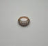 White Agate Cabochon White Diamonds 18 Karat Rose Gold Statement Unique Ring
