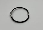 Cable Single Row with 18K White Gold White Diamonds Filigree Statement Bracelet