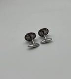 Brown White Steel Cable Row 18 Karat Yellow Gold Statement Twisted Cufflinks