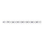 Art Deco Style Inspired Blue Sapphire & Diamond Tennis Line White Gold Bracelet