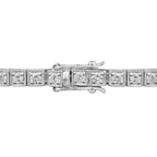 Art Deco Style 2.95 Ct. Diamond Milgrain Detail 14K White Gold Tennis Bracelet