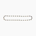 Tahitian Black Pearl & White Diamond 18K Rose Gold Bead Chain Link Necklace