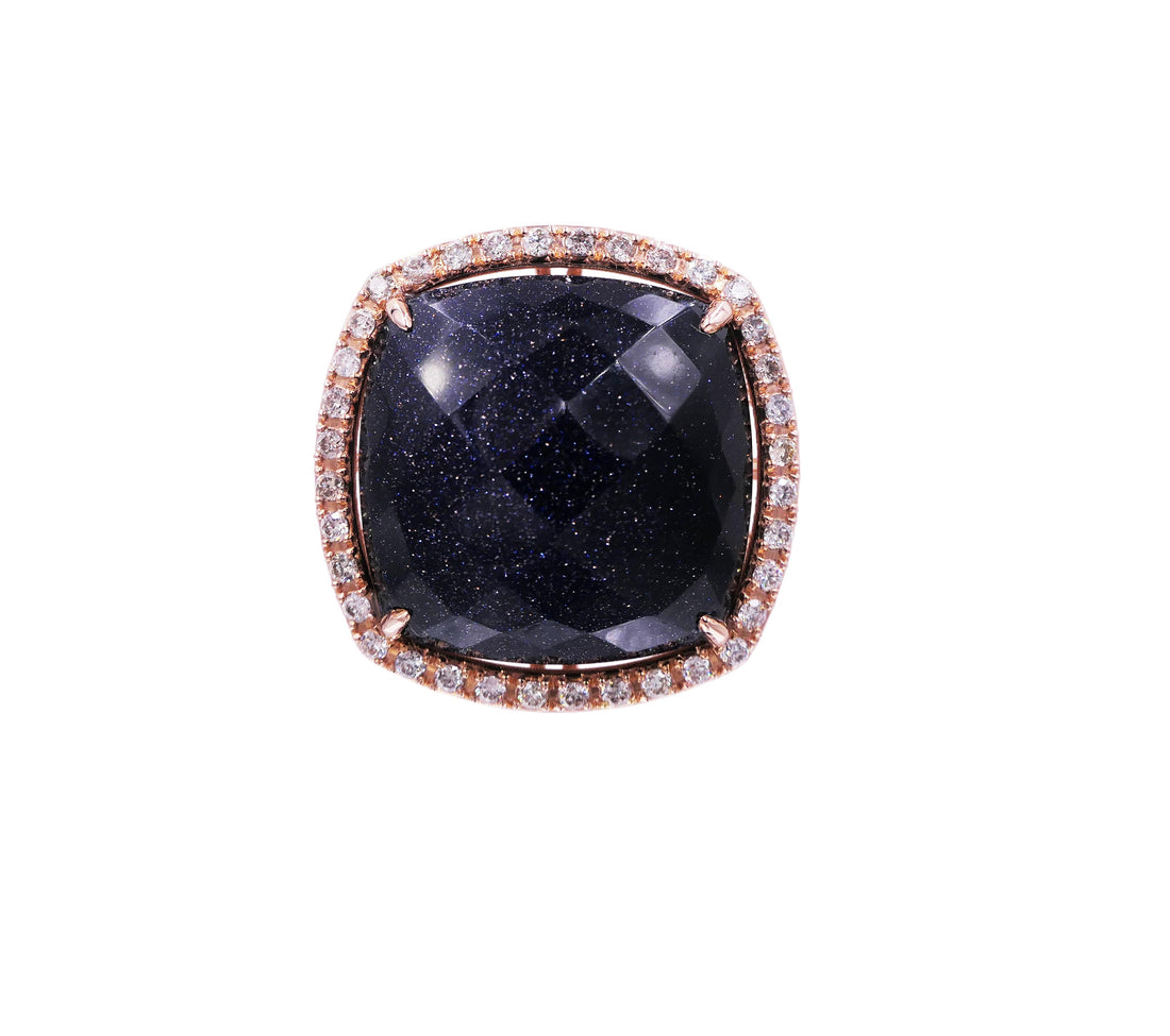 Black Goldstone - Ring