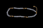 Black Spinel Pave Set Gold Rocket Bullet Grey Pearl 18K Gold Vermeil Sterling Si