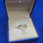Brilliant Cut Diamond Square Princess Shape Halo Illusion Halo Pave Set Engageme