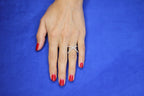 Brilliant Cut White Diamond X Criss Cross Pave Cocktail Fashion Open Bypass 14 K