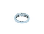 Brilliant White Diamond Three Row Pave Set Cocktail Statement Fashion Wedding Ba