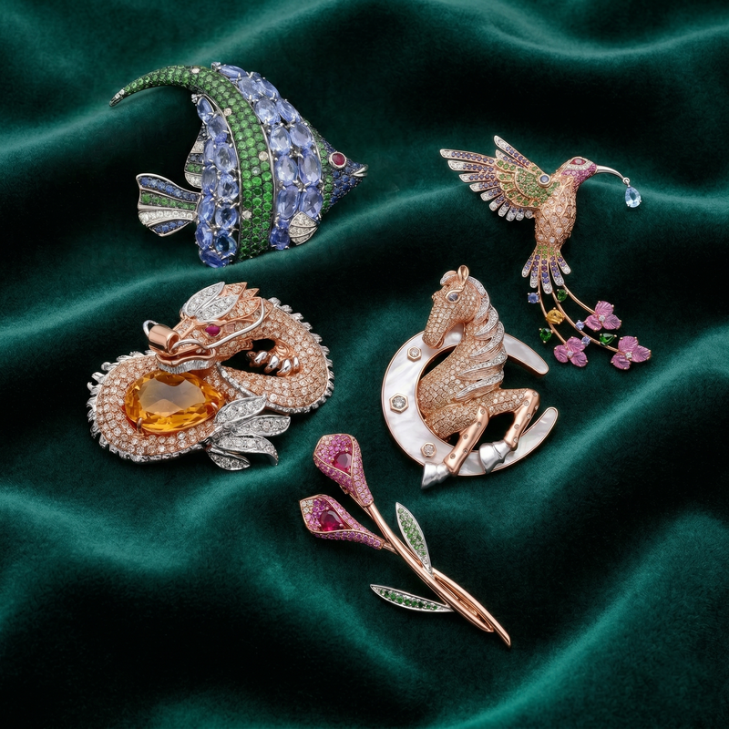 Vintage Style Brooches and Pins