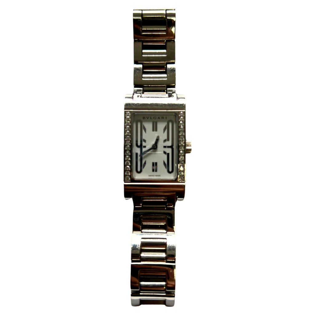 Bvlgari Assioma Diamond Dial 18 Karat White Gold Watch